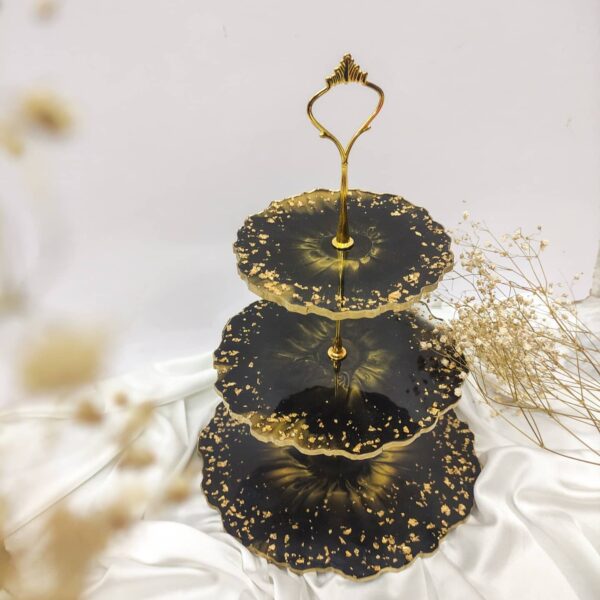 Resin Art 3 Tier | Black Gold - Image 2